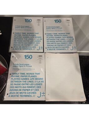 3-Hole Lined Paper Pack - Great Bundle Add-On!
